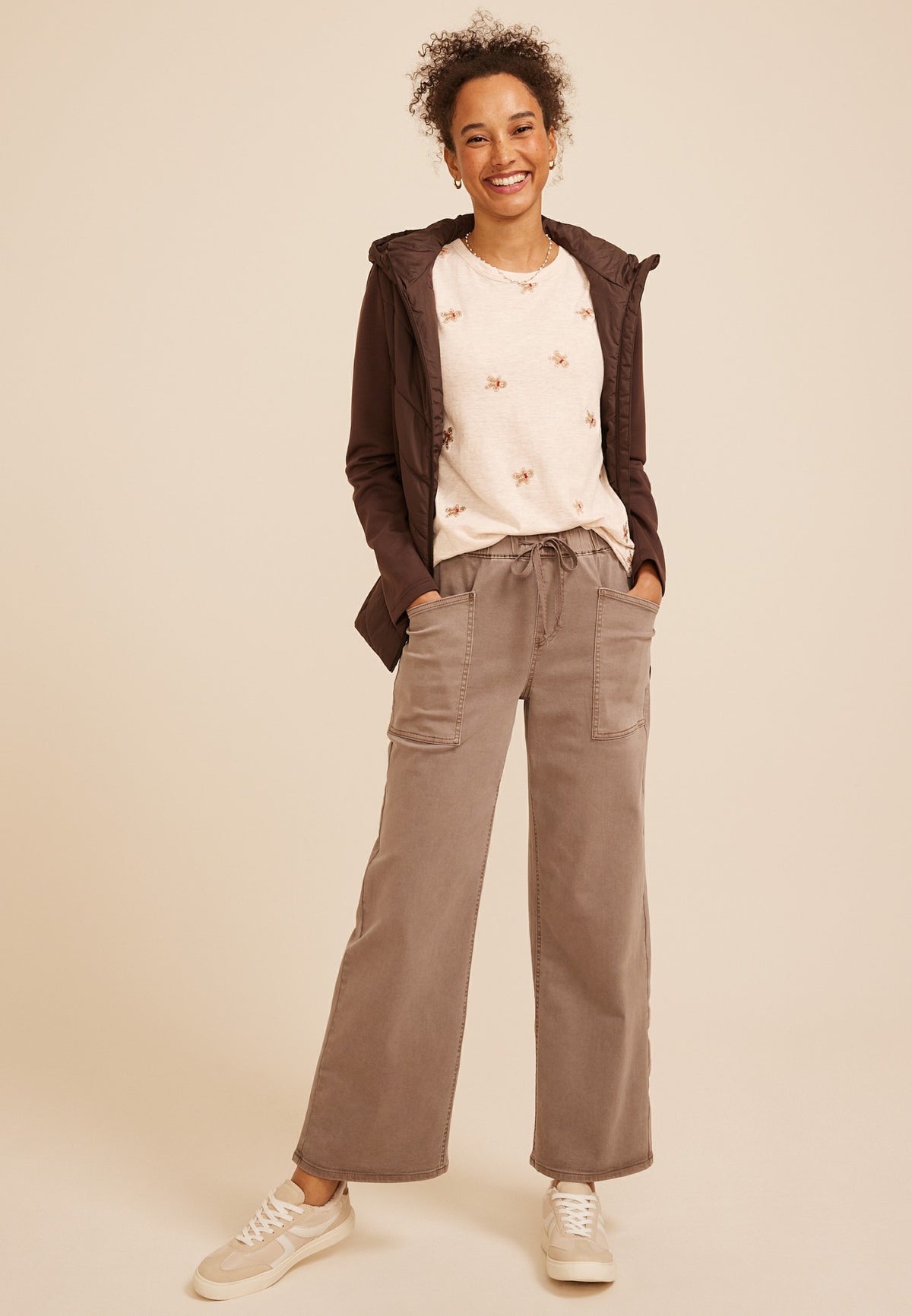 Maurices 24/7 Dawson Gingerbread Man Crew Neck Tee