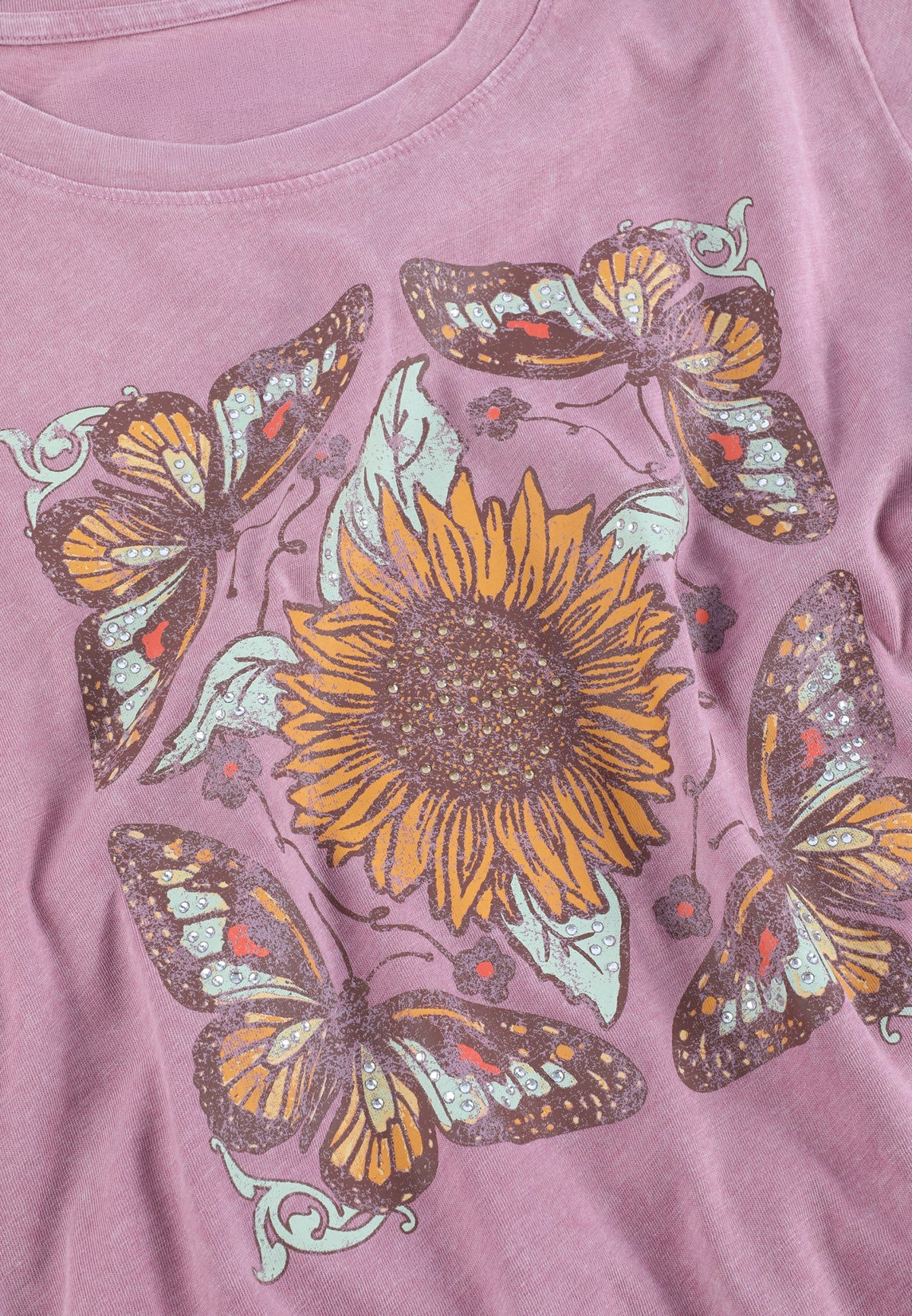 Maurices Sunflower Butterfly Classic Fit Graphic Tee