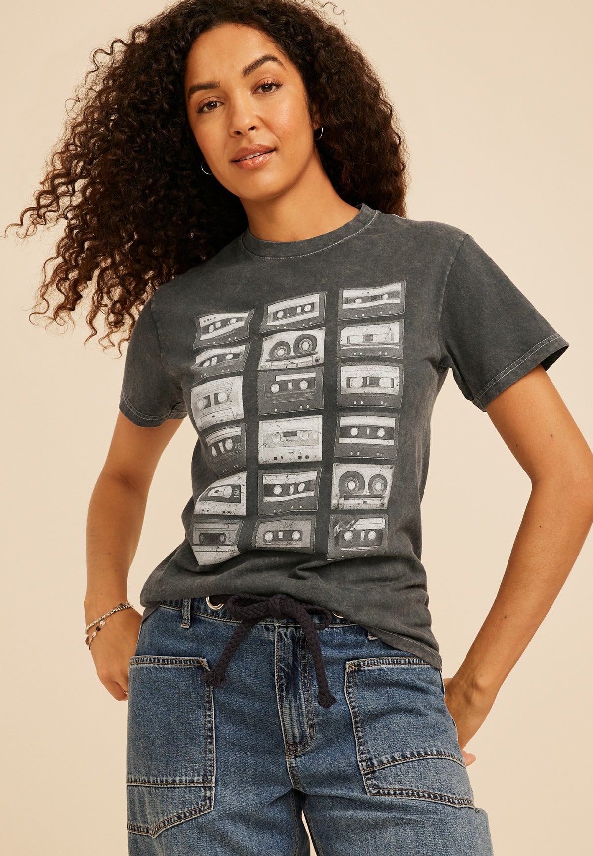 Maurices Cassette Tape Standard Fit Graphic Tee