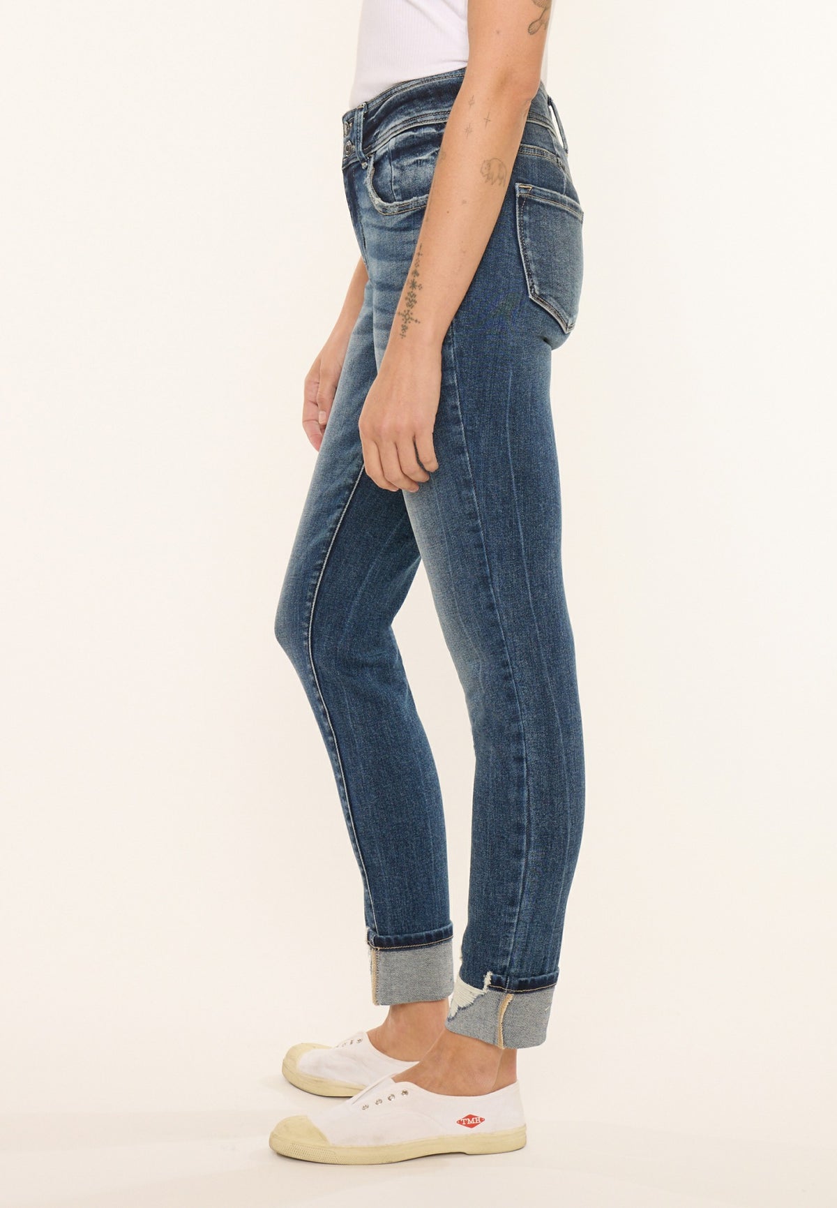 Maurices KanCan™ High Rise Destructed Cuff Skinny Jean