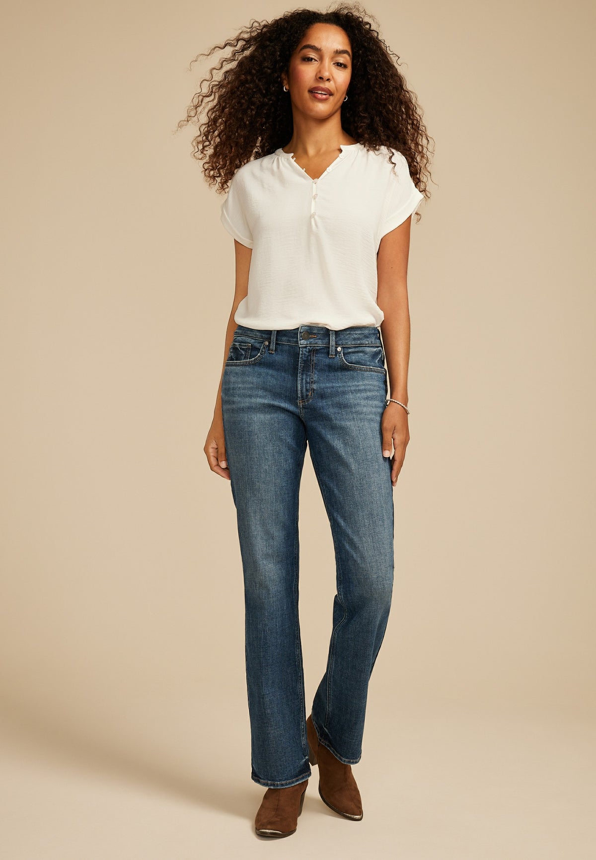 Maurices Silver Jeans Co.® Suki Curvy Mid Rise Slim Boot Jean
