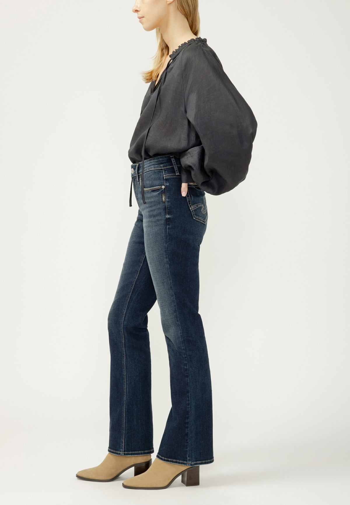 Maurices Silver Jeans Co.® Elyse Curvy Mid Rise Bootcut Jean