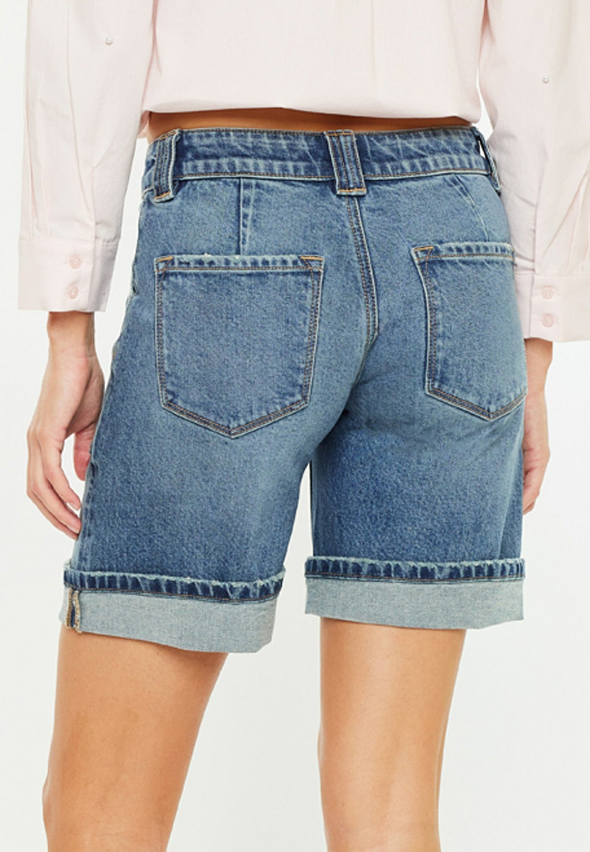 Maurices KanCan™ Mid Rise Patch Pocket Cuffed Hem 8in Bermuda Short