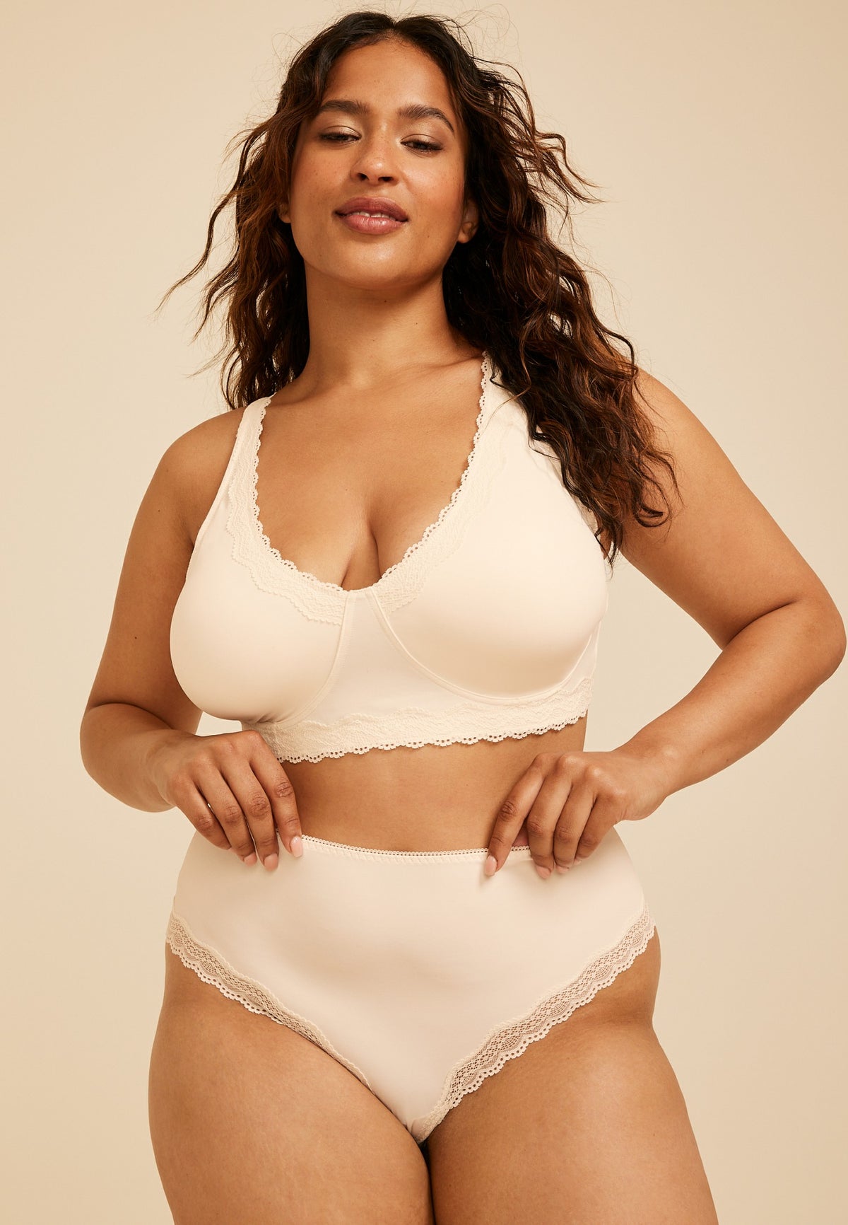 Maurices Micro Modal Lace Trim Bikini Panty