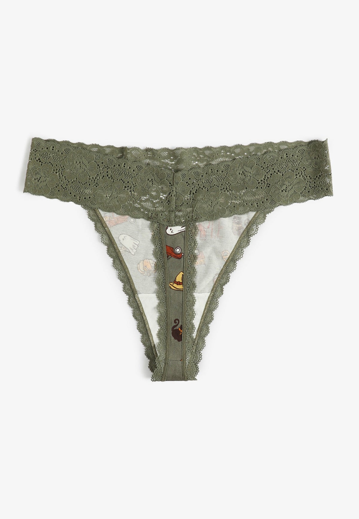 Maurices Simply Comfy Cotton Fall Icons Thong Panty