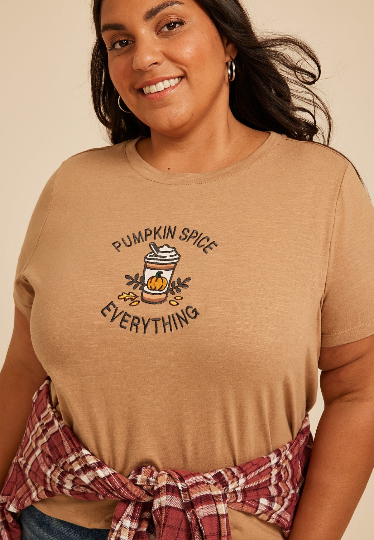 Maurices Plus Size Pumpkin Spice Everything Classic Fit Graphic Tee