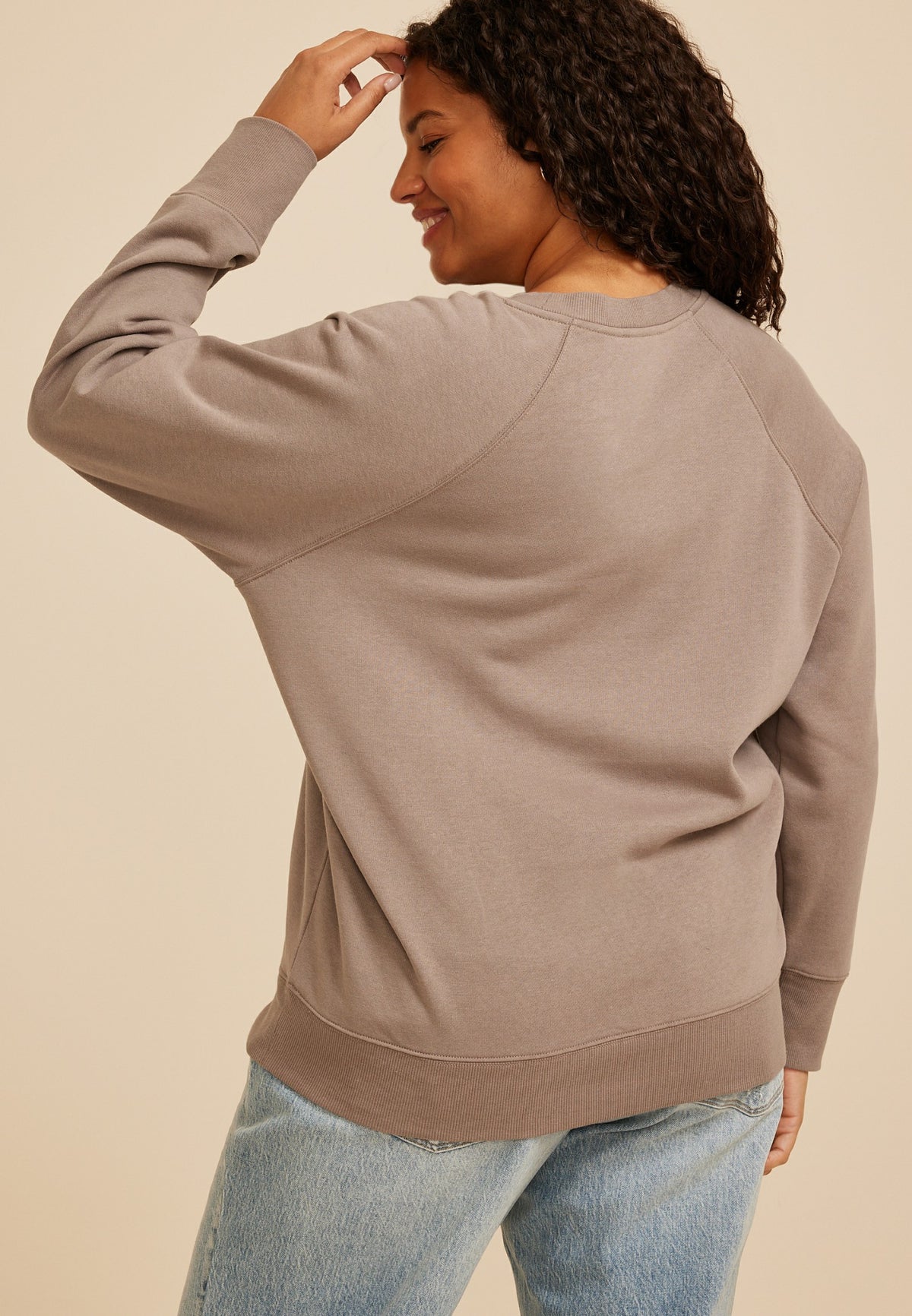 Maurices Plus Size Fall Icon Embroidered Graphic Sweatshirt