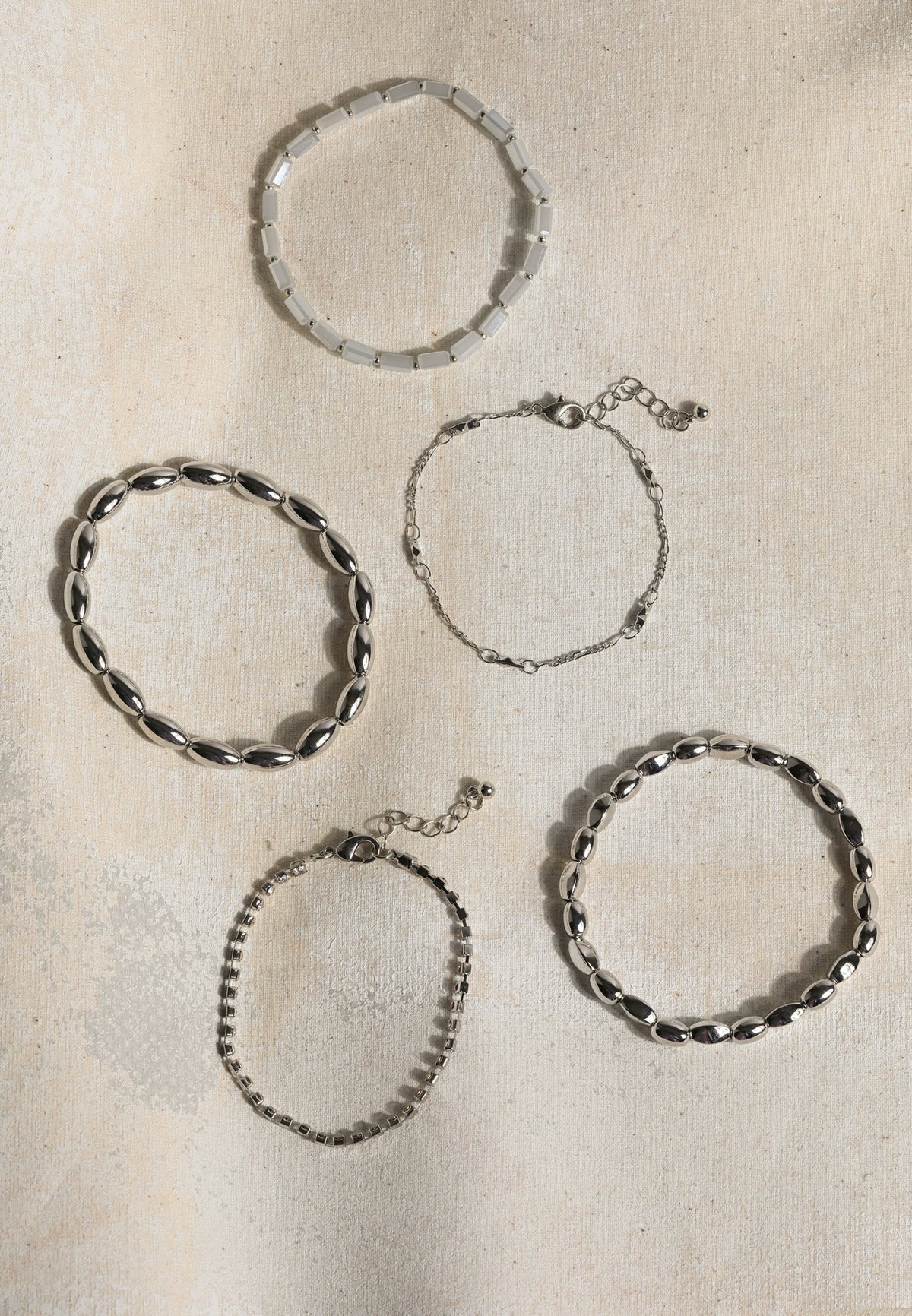Maurices Silver And Light Blue Mixed Bracelet Set