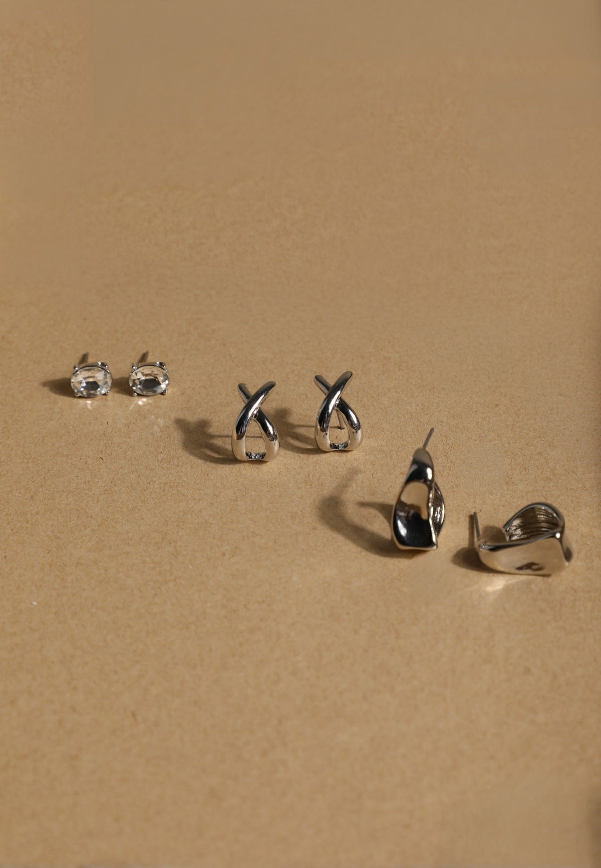 Maurices Silver Mixed Stud Earring Set