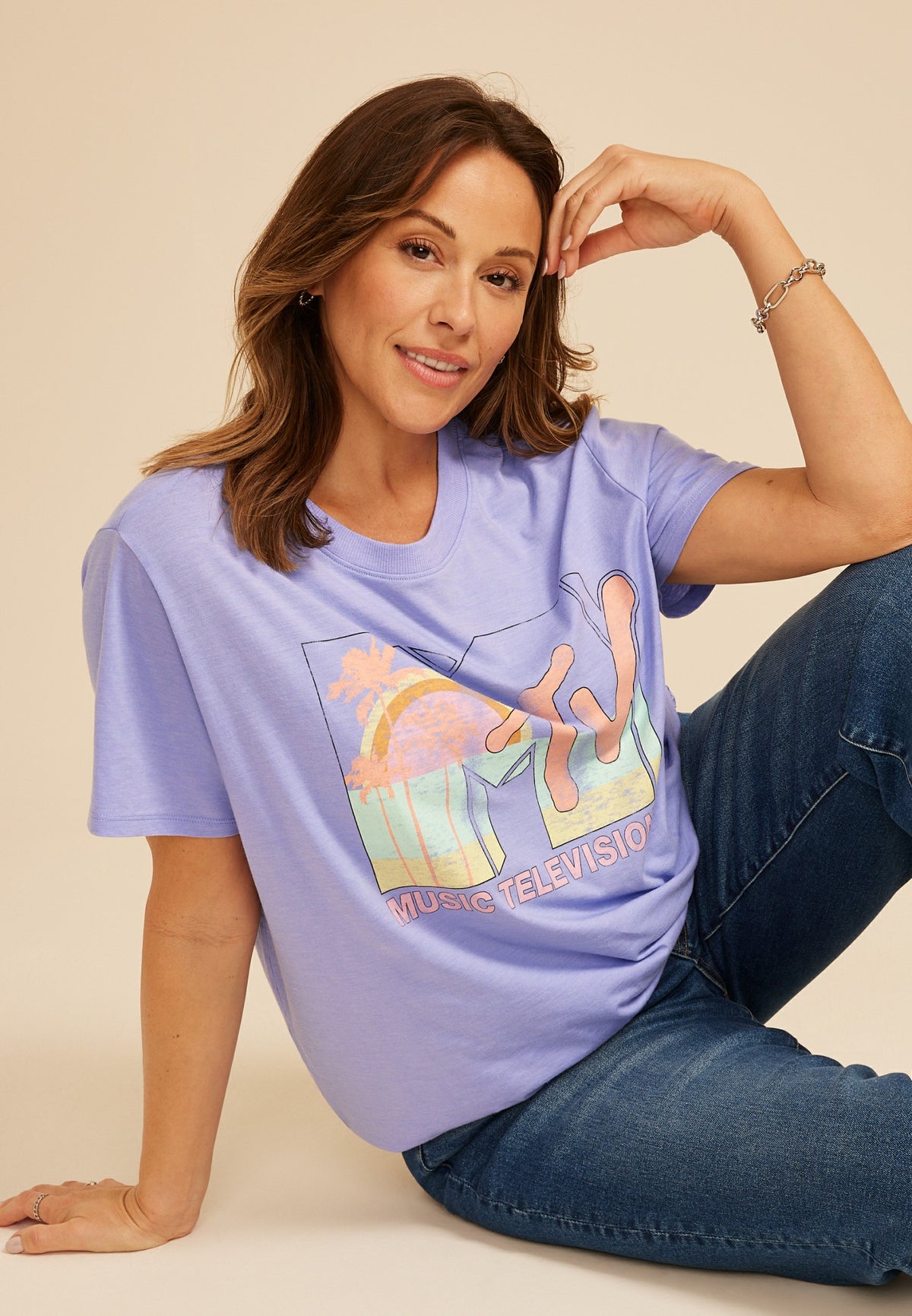 Maurices Plus Size MTV Oversized Fit Graphic Tee
