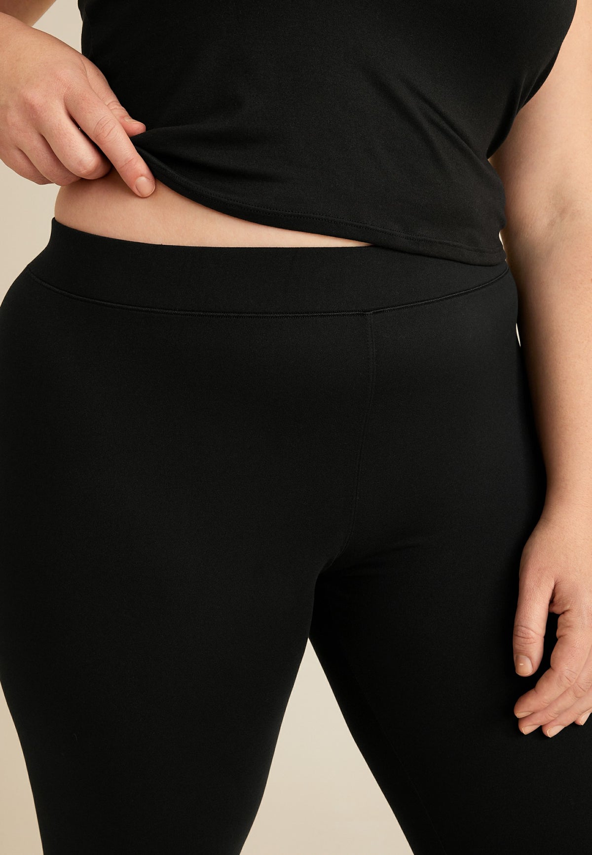 Maurices Plus Size Black High Rise Ultra Soft Legging
