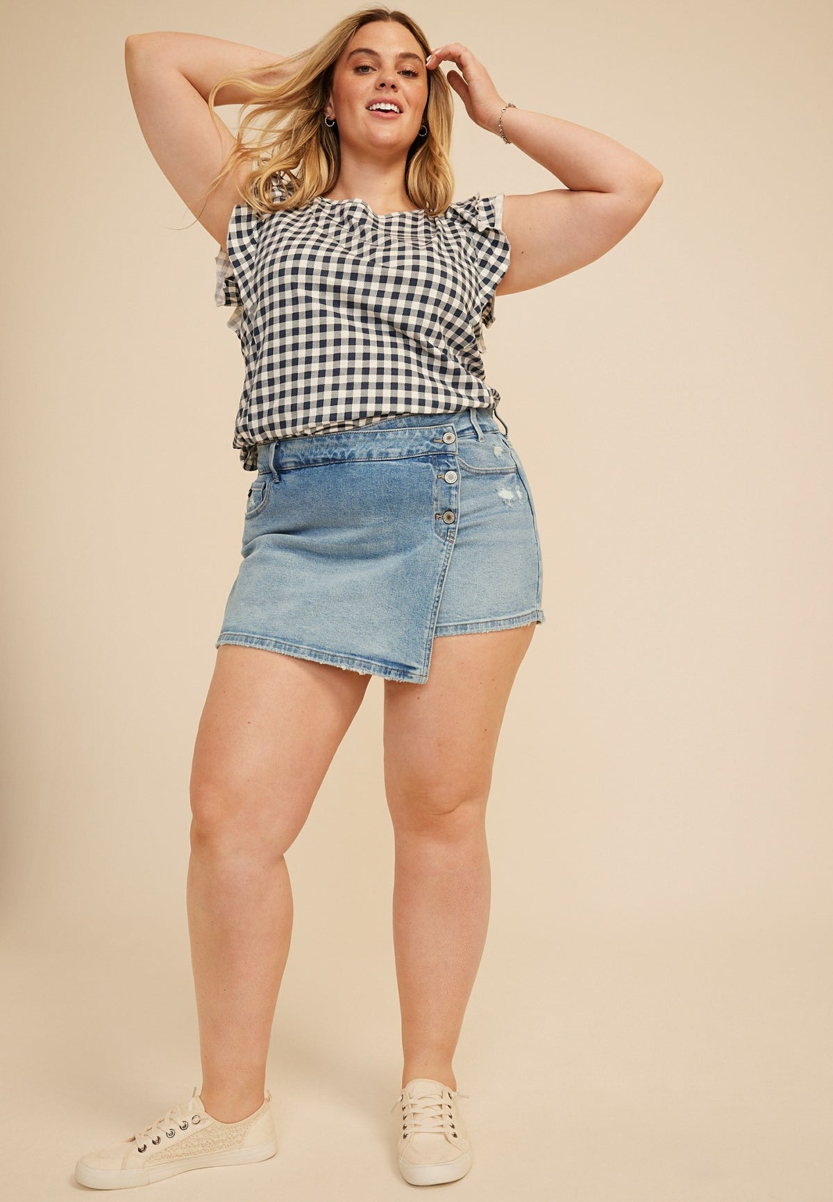 Maurices Plus Size KanCan™ Mid Rise Skort