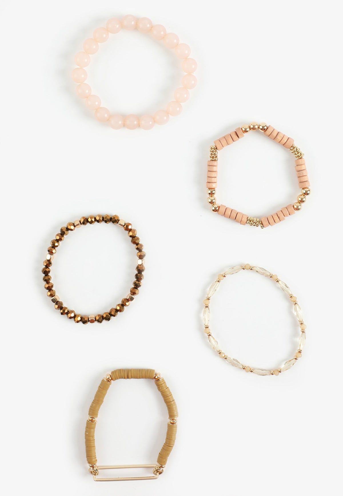 Maurices Mixed Neutral Stretch Bracelet Set