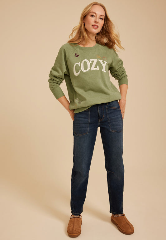 Maurices Cozy Fall Crew Neck Sweatshirt