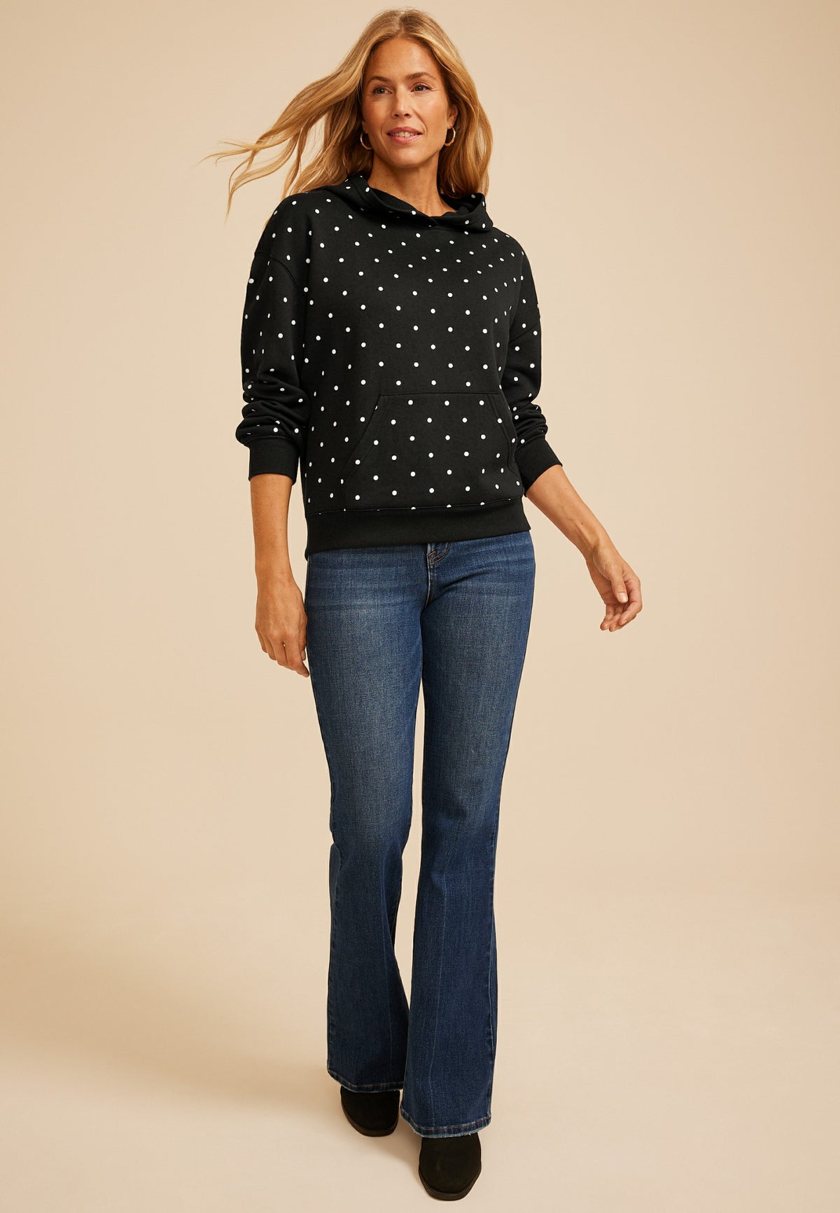 Maurices Polka Dot Hoodie