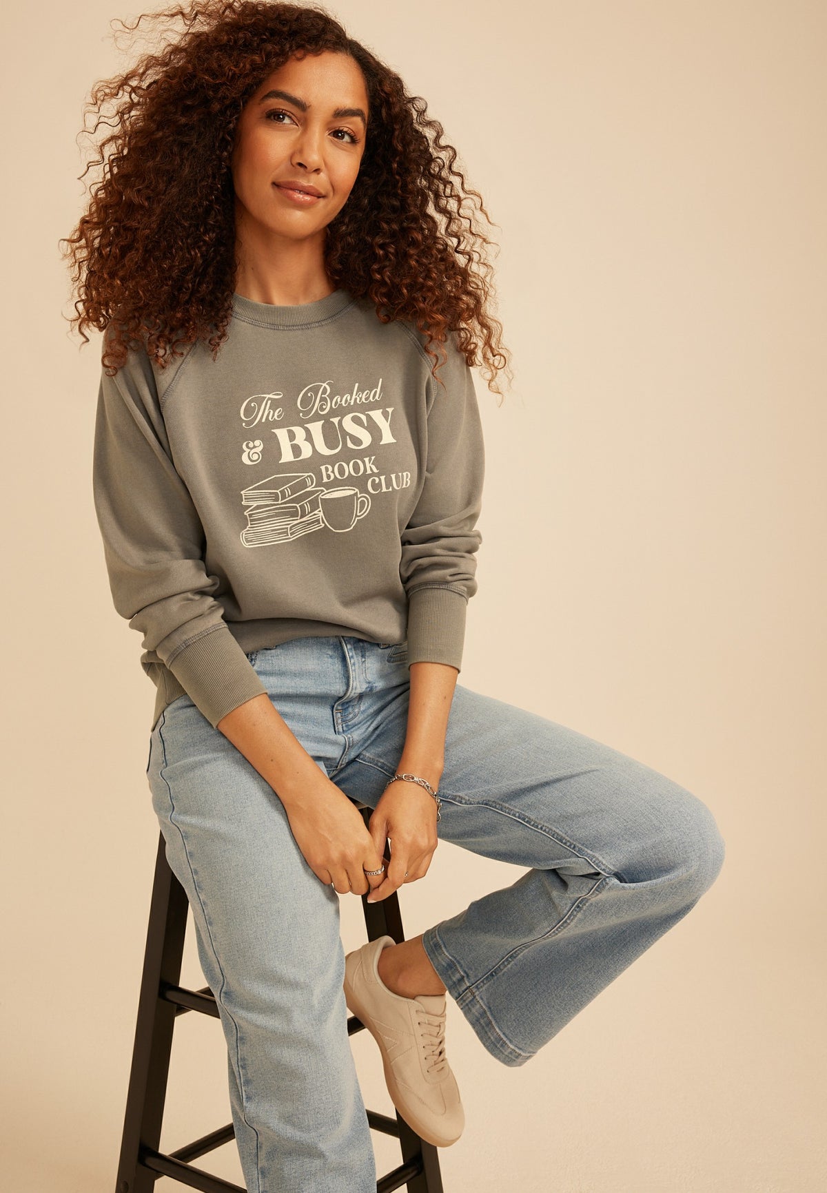 Maurices Booked And Busy Book Club Sweatshirt