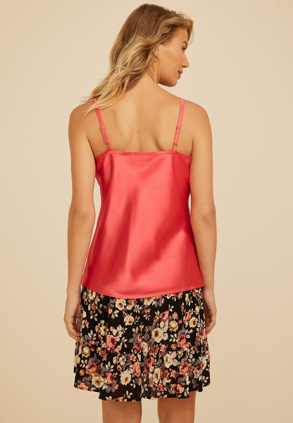 Maurices Satin V Neck Cami Tank Top