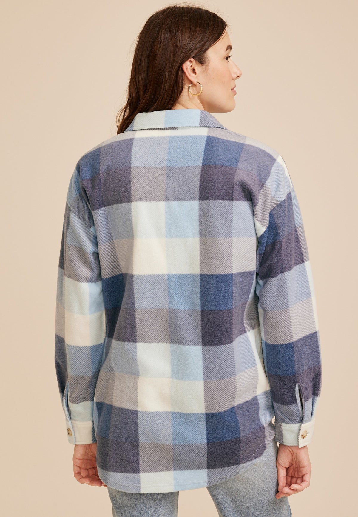 Maurices Wilder Plaid Fleece Shacket