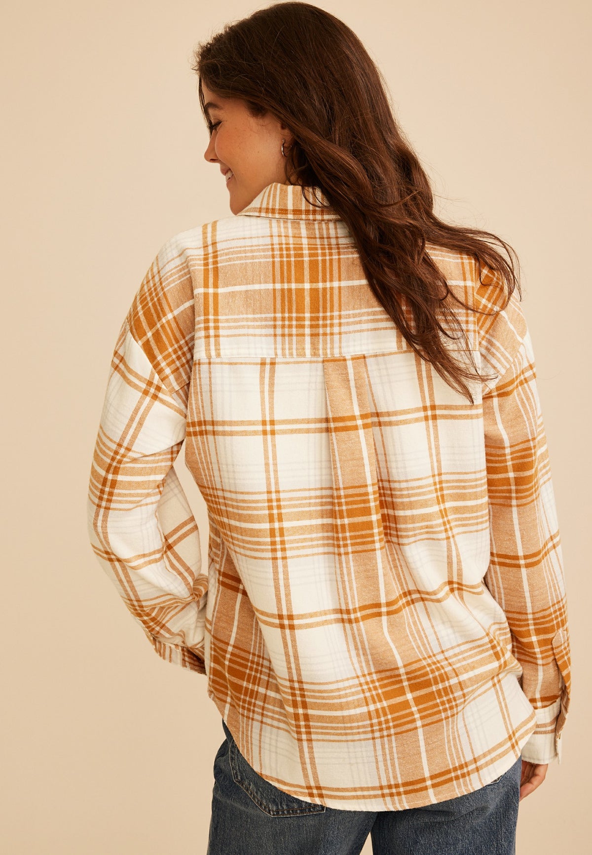 Maurices Plaid Button Down Flannel Shirt