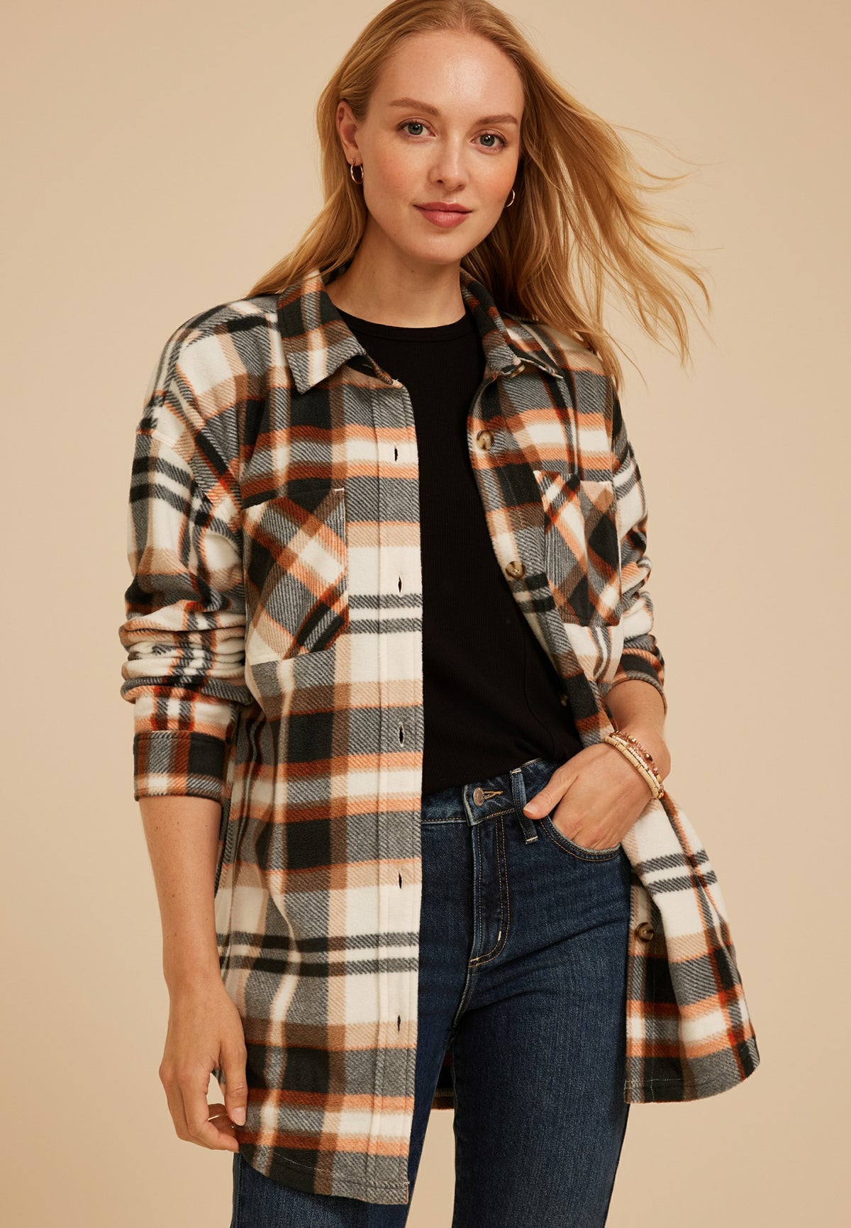 Maurices Wilder Plaid Shacket