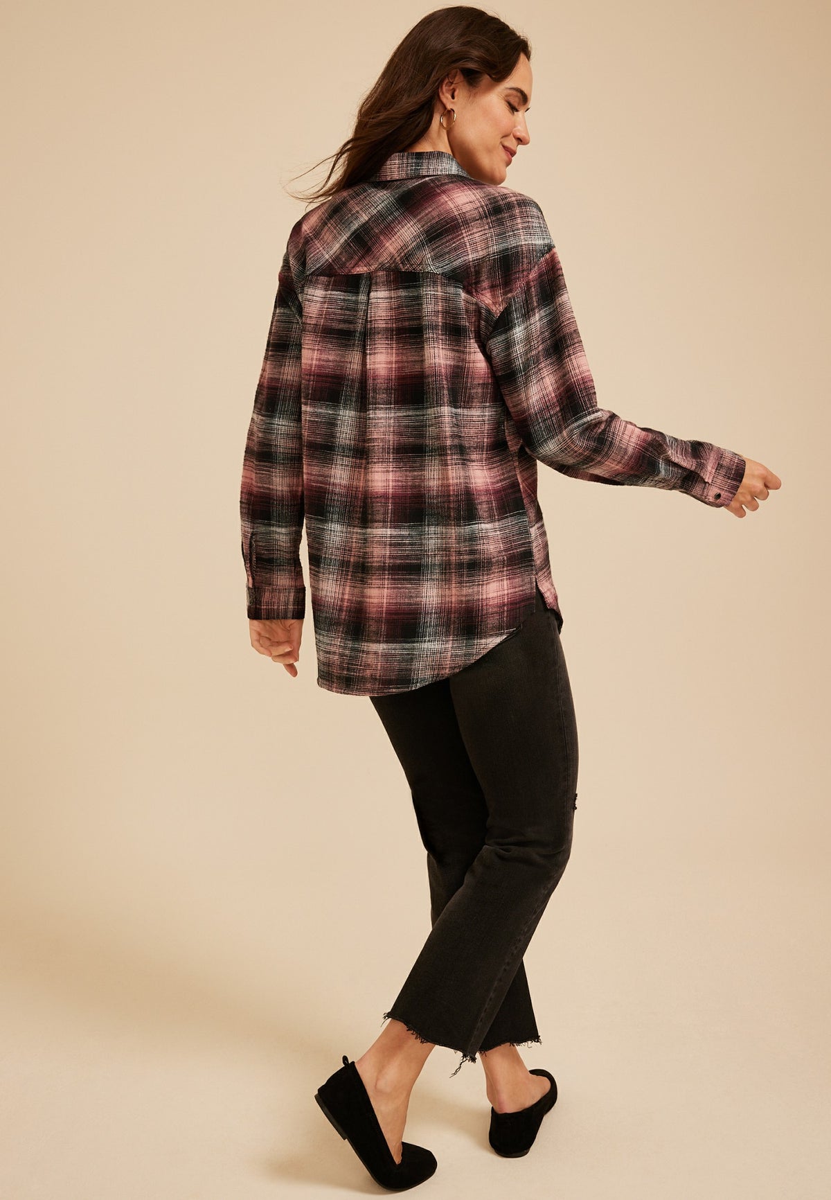Maurices Cabin Plaid Button Down Shirt