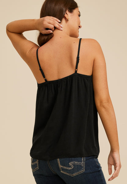 Maurices Studio Y Eyelash Lace Trim Cami