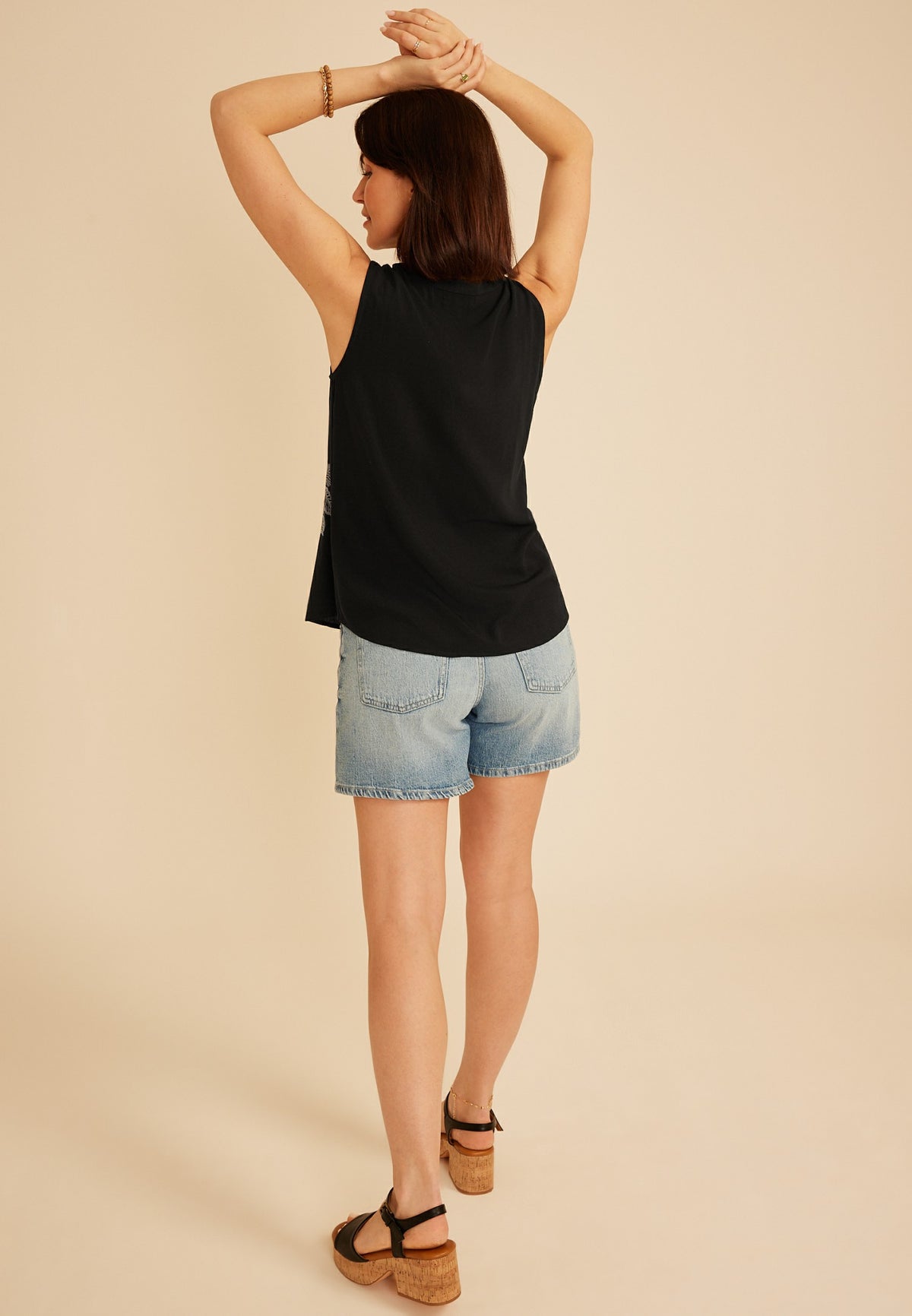 Maurices Gold Embroidered Peasant Tank Top