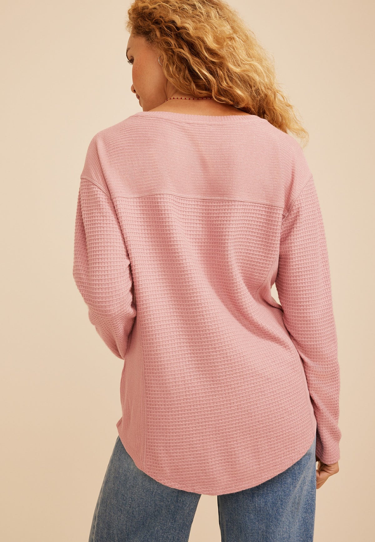 Maurices Haven Waffle Crew Neck Top