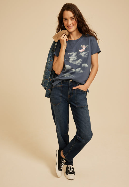 Maurices Celestial Clouds Classic Fit Graphic Tee