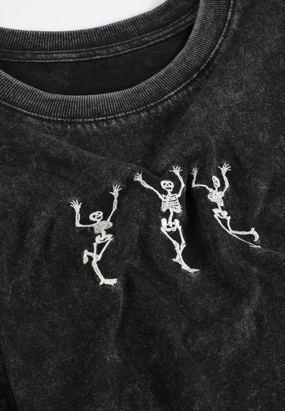 Maurices Dancing Skeleton Oversized Fit Graphic Tee