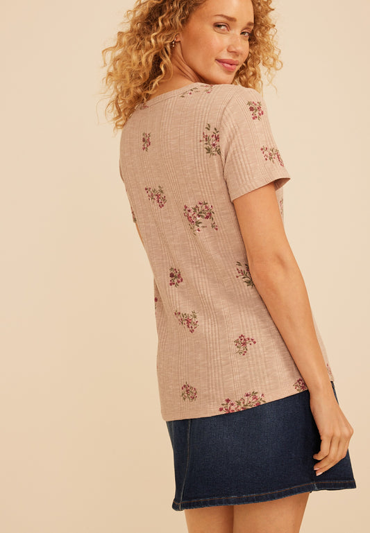 Maurices 24/7 Taylor Floral Tee
