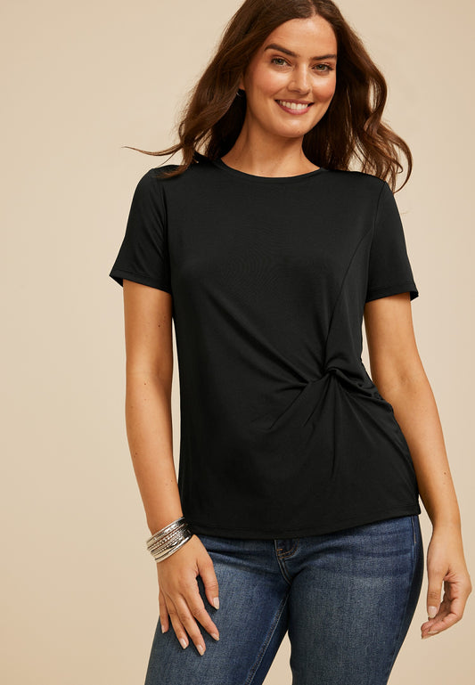 Maurices 24/7 Side Knot Tee