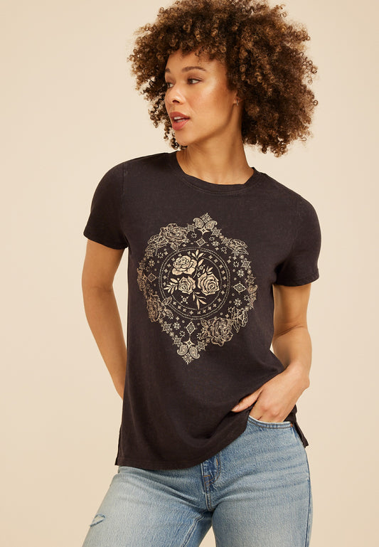 Maurices Floral Medallion Classic Fit Graphic Tee