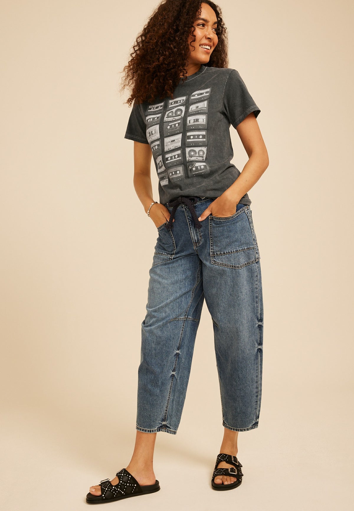 Maurices Cassette Tape Standard Fit Graphic Tee