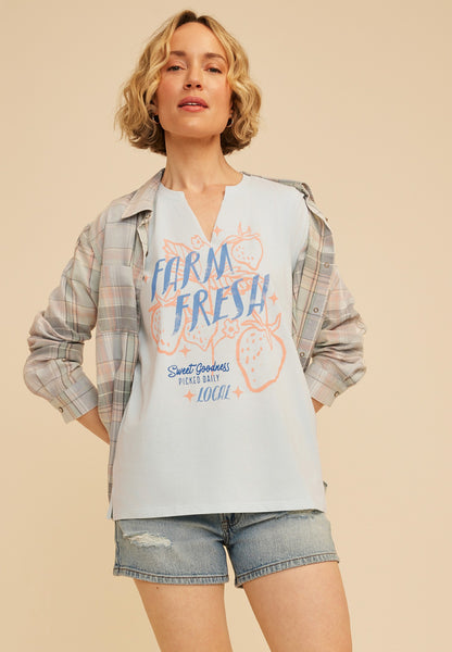 Maurices Farm Fresh Strawberry Classic Fit Graphic Tee