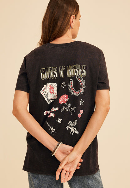 Maurices Guns N Roses Paradise City Oversized Graphic Tee