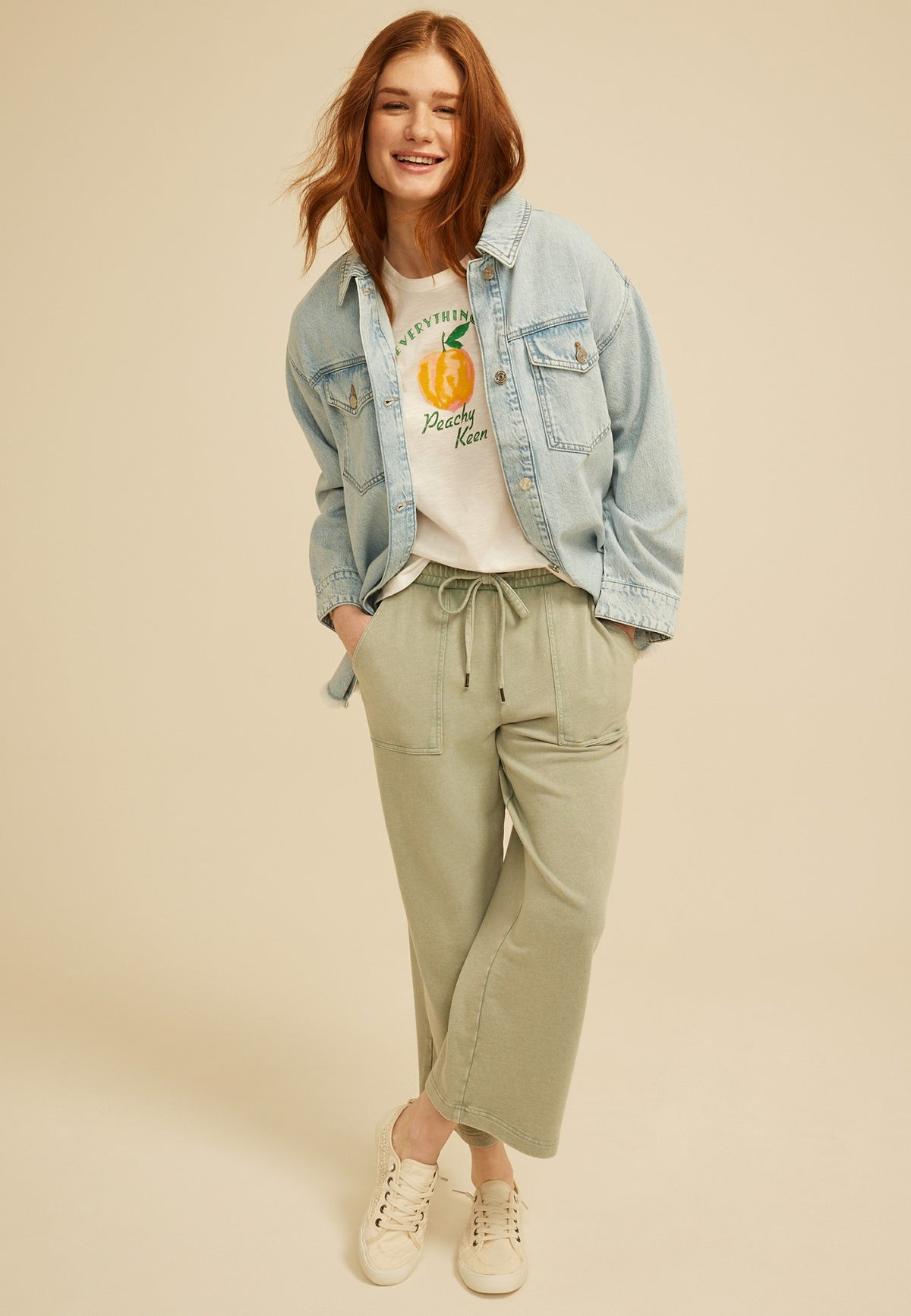 Maurices Everything Is Peachy Keen Classic Fit Graphic Tee