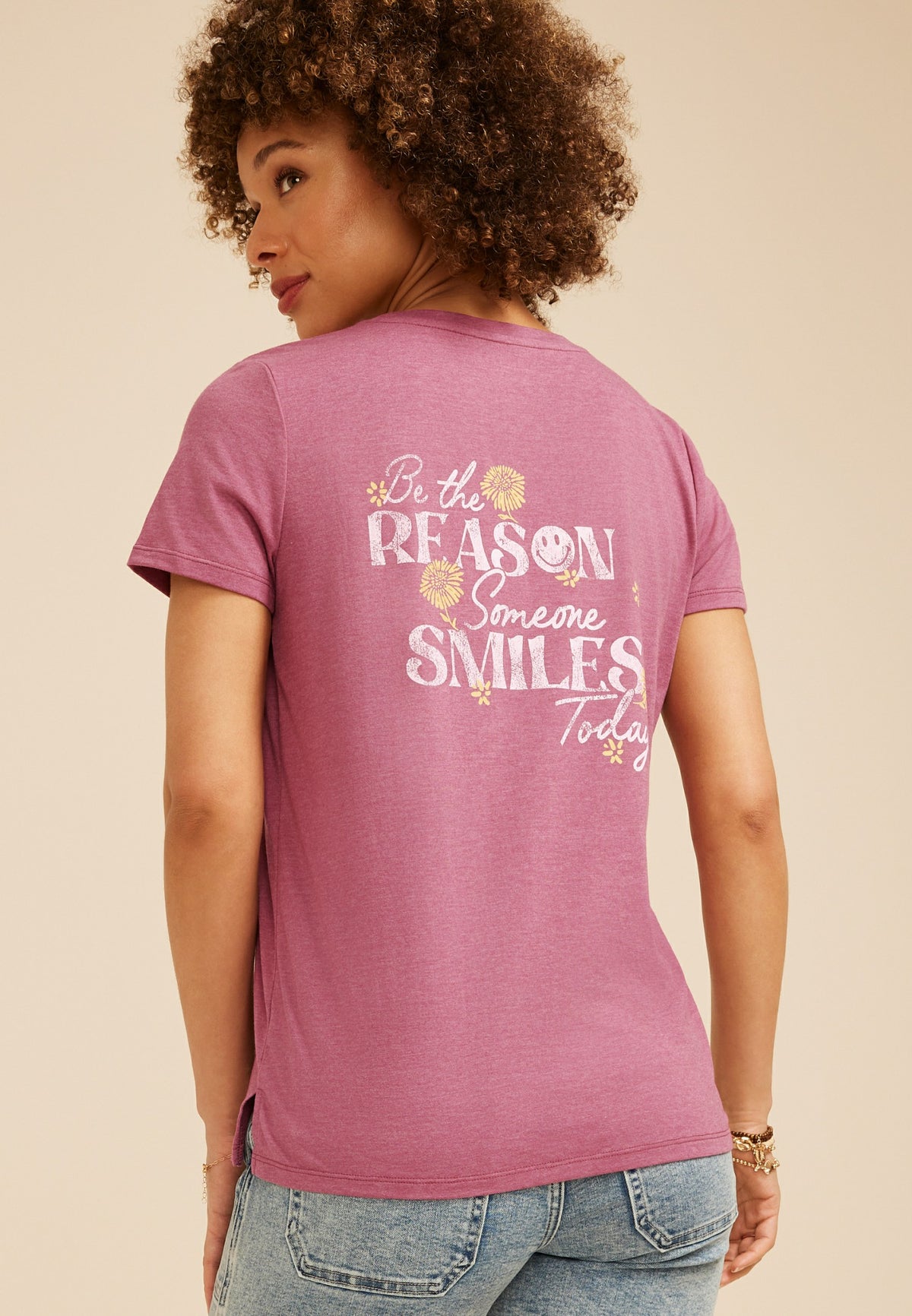 Maurices Be The Reason Someone Smiles Today Classic Fit Graphic Tee