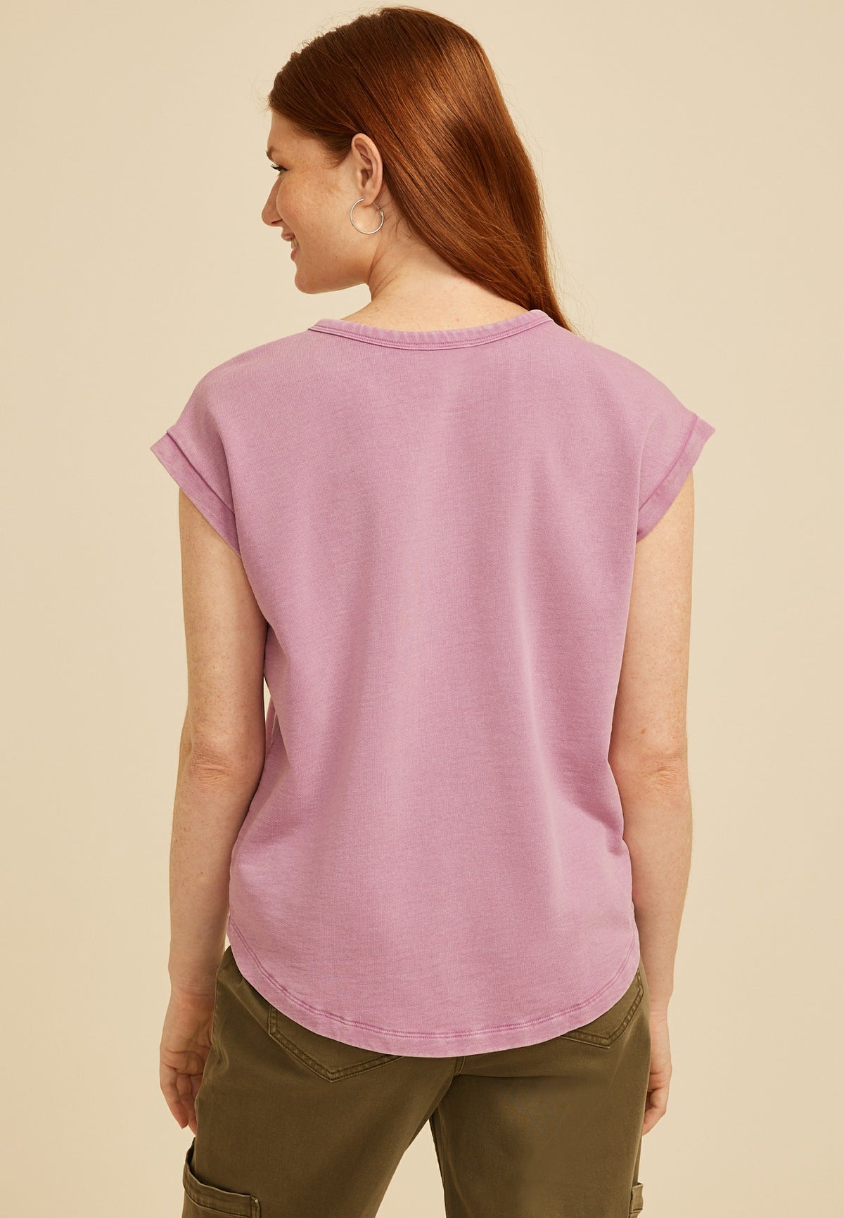 Maurices Washed Terry Short Sleeve Tee