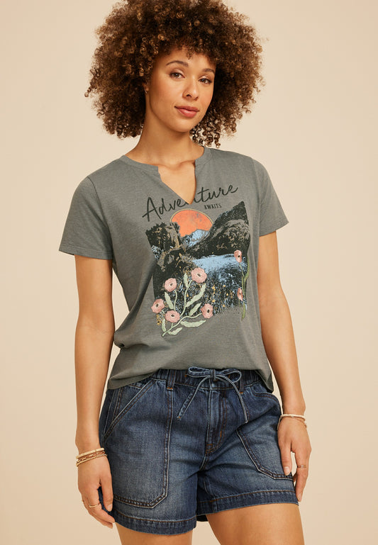 Maurices Adventure Awaits Classic Fit Graphic Tee