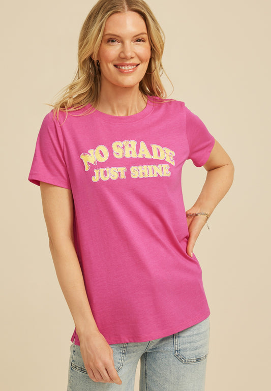 Maurices No Shade Just Shine Classic Fit Graphic Tee