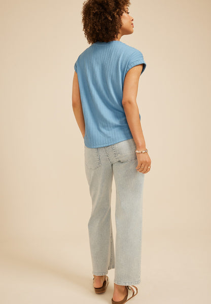 Maurices 24/7 Berkley Texture Short Sleeve Tee