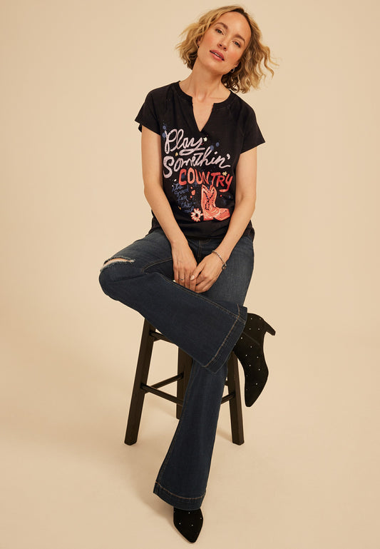 Maurices Play Somethin Country Classic Fit Graphic Tee