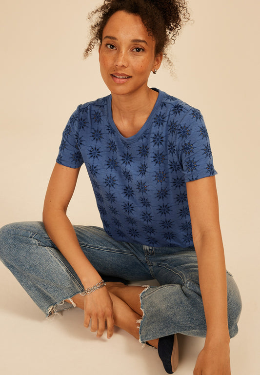 Maurices 24/7 Dawson Eyelet Crew Neck Tee