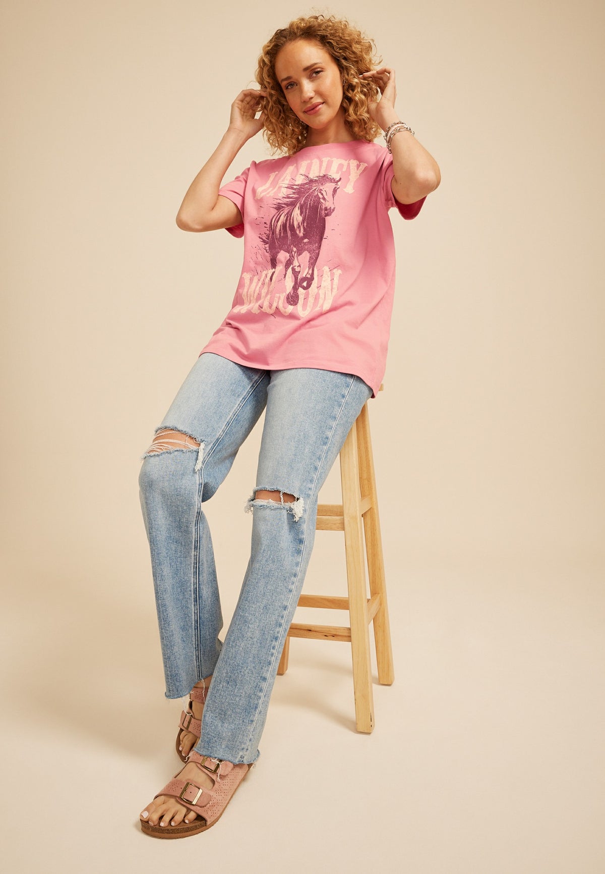 Maurices Lainey Wilson Oversized Fit Graphic Tee