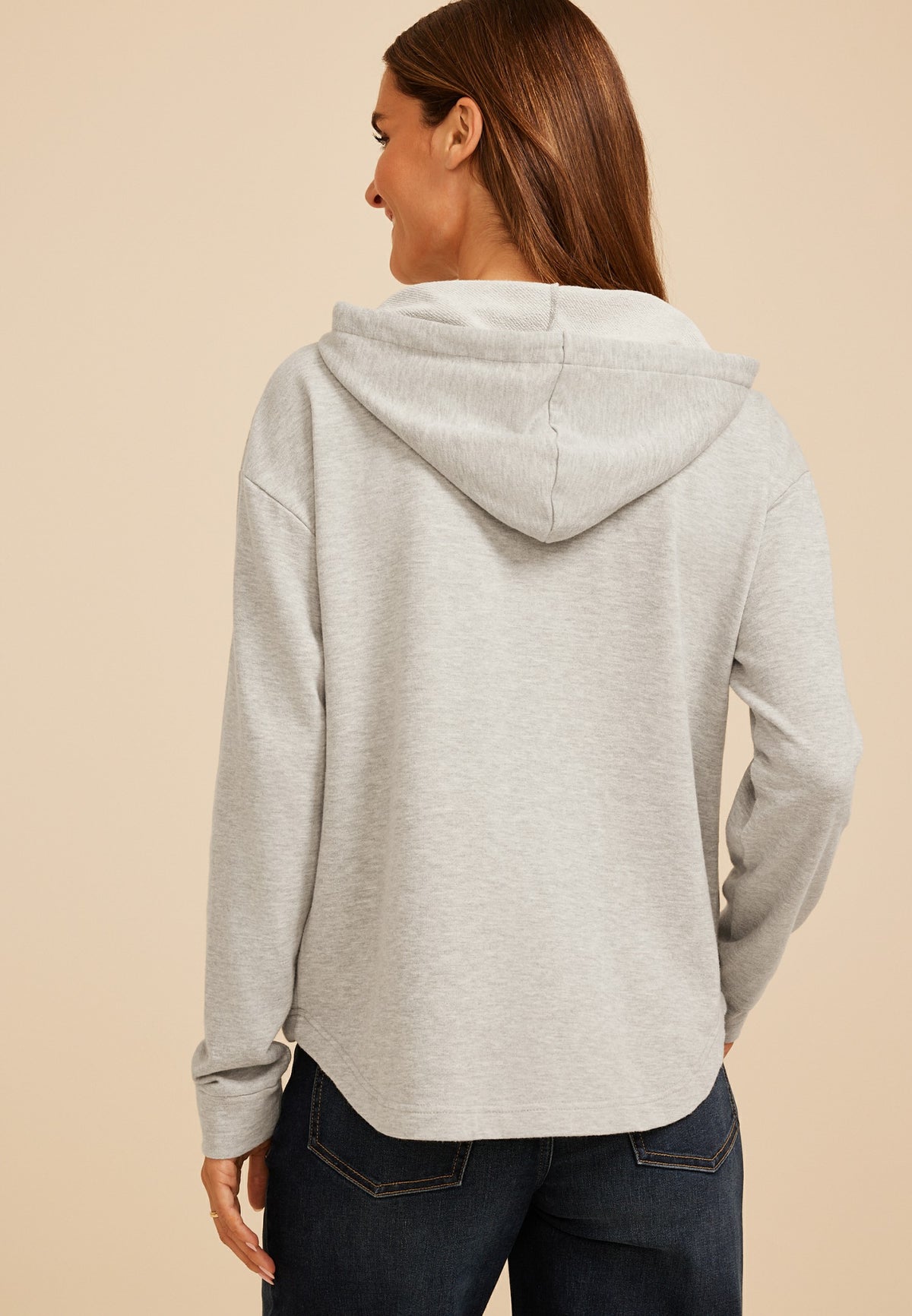 Maurices Lace Shoulder Hooded Shacket