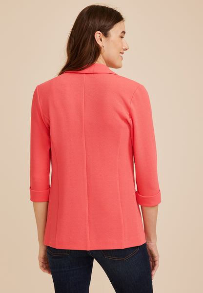 Maurices Versa 3/4 Sleeve Open Front Blazer