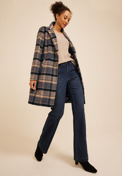 Maurices Plaid Dress Coat