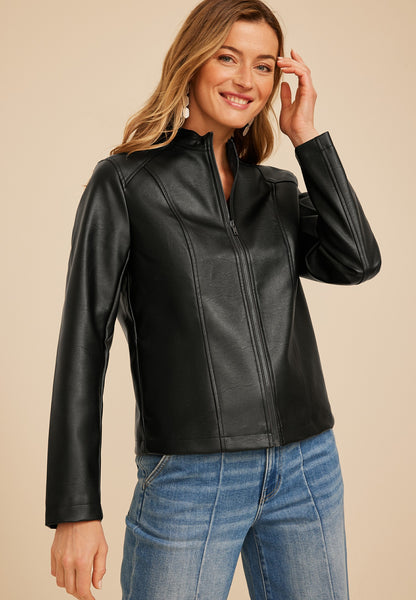 Maurices Faux Leather Biker Jacket