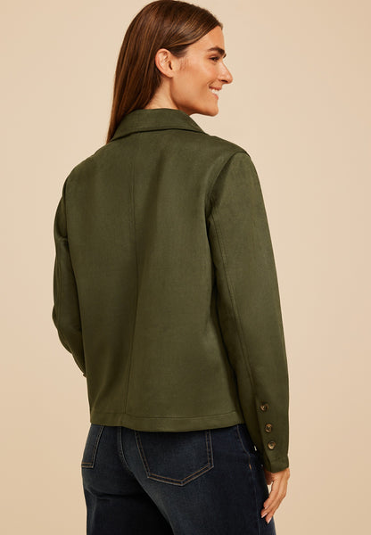 Maurices Faux Suede Pocket Jacket